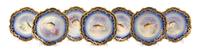 A Limoges Porcelain Partial Fish Service, Bawo & Dotter, Diameter 9 inches.