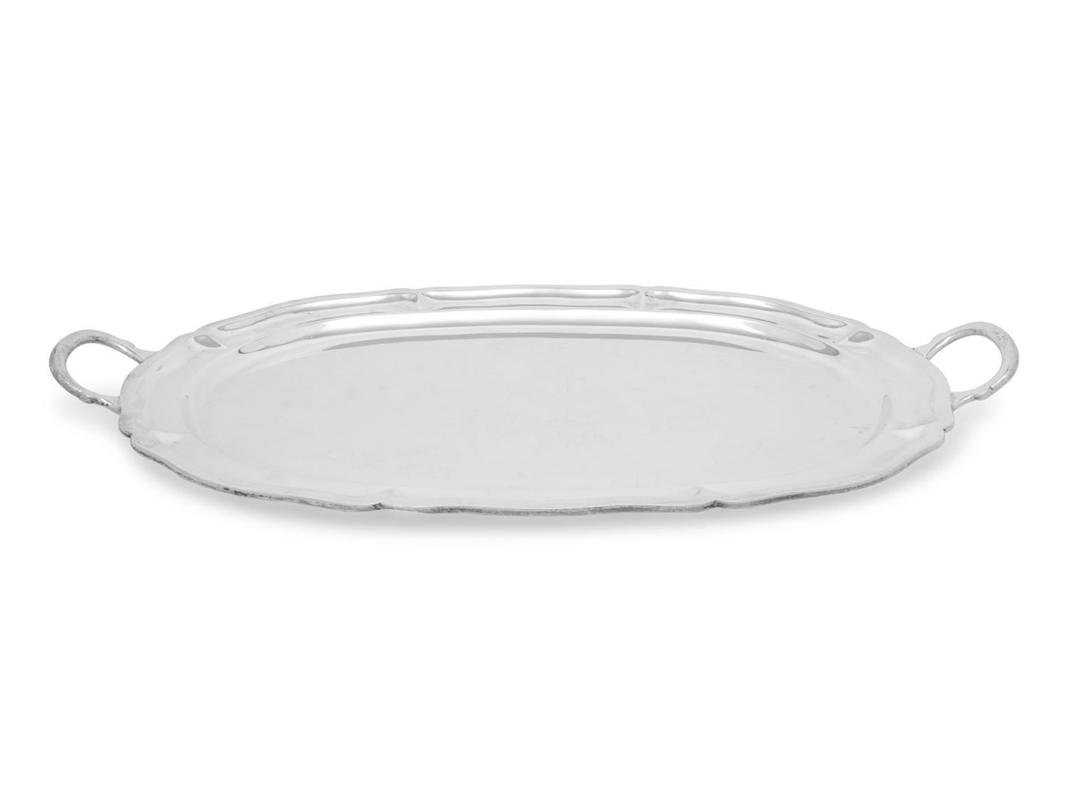 A Mexican Silver Serving Tray
