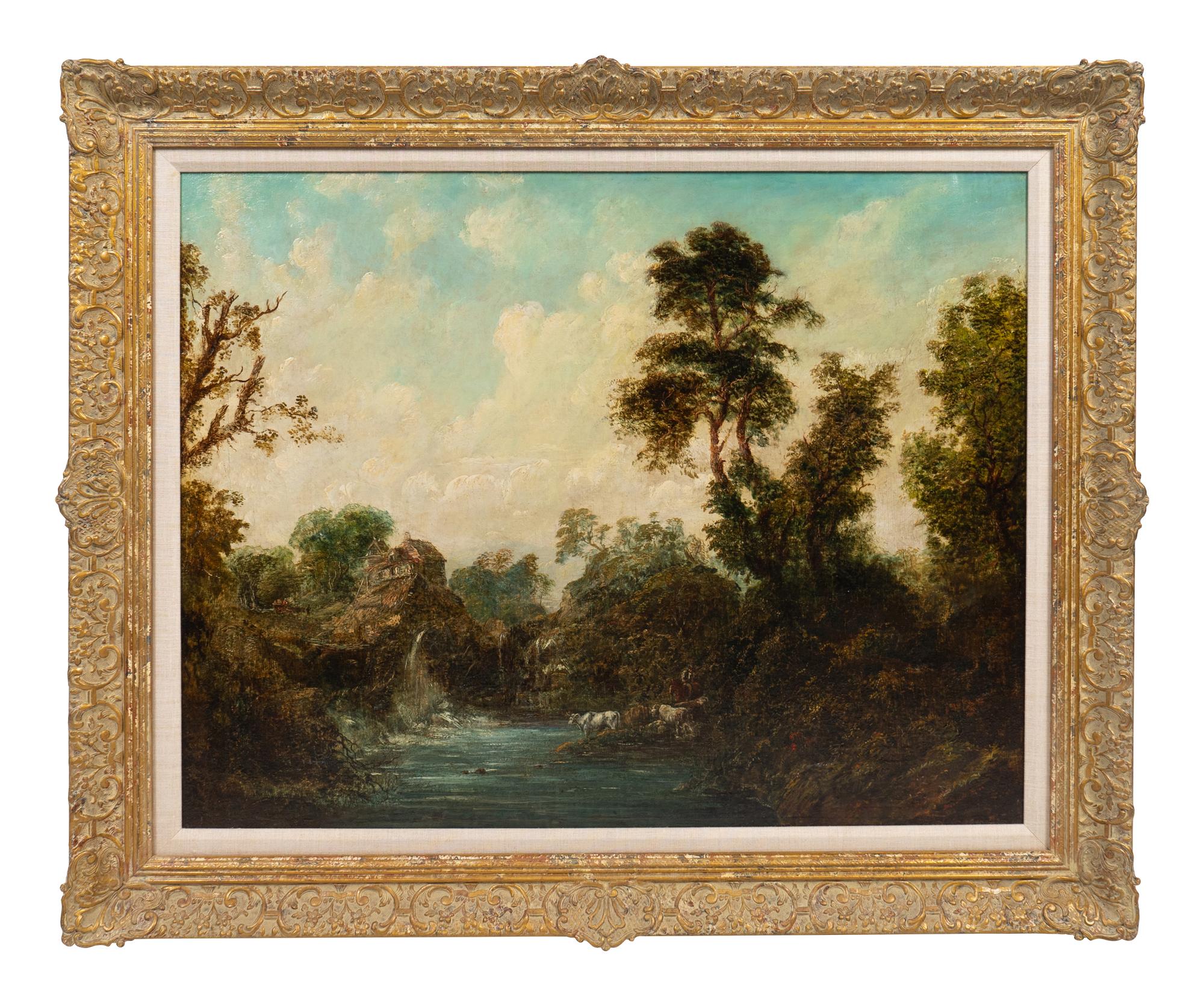 Landscape with Watering Cattle