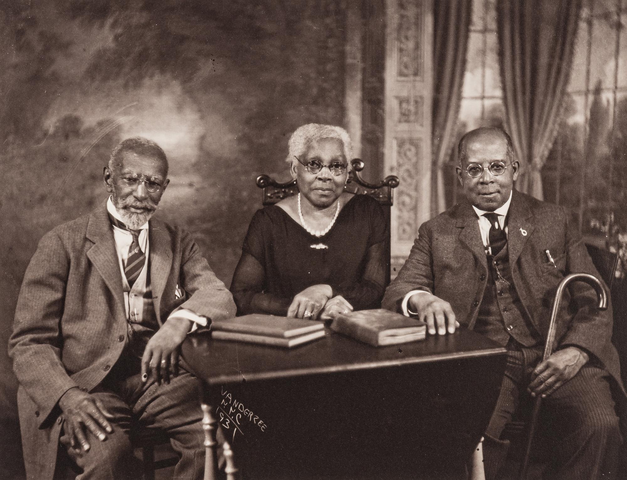 James Van Der Zee (1886-1983) "James Van Der Zee: Eighteen Photographs , 1905-1939"; and selected studio portraits