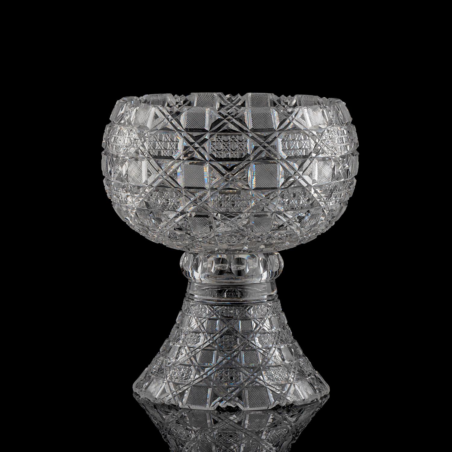 A "Harvard" Cut Glass Eggnog Bowl