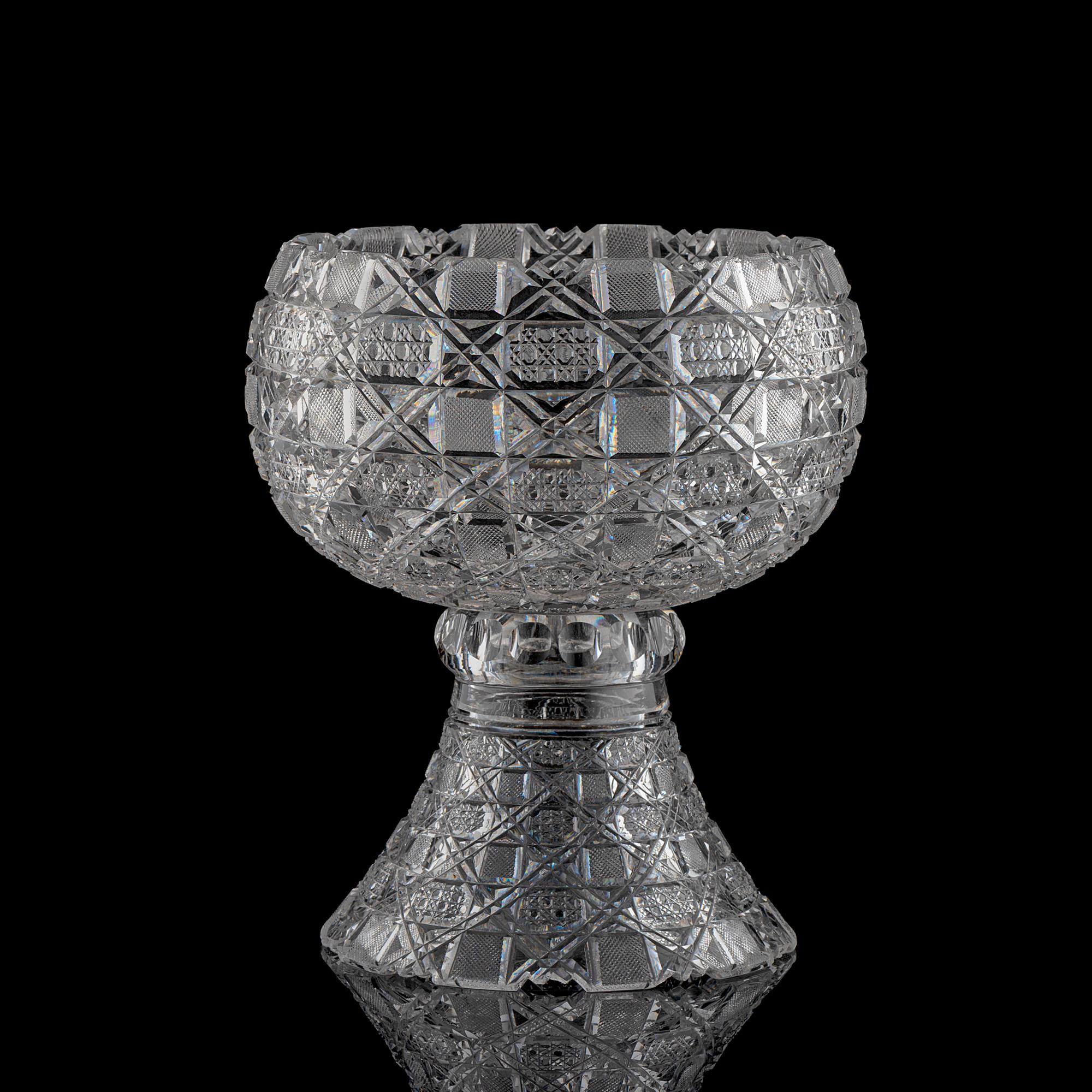 A "Harvard" Cut Glass Eggnog Bowl