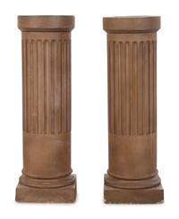 A Pair of Composition Pedestals Attributed to Rookwood