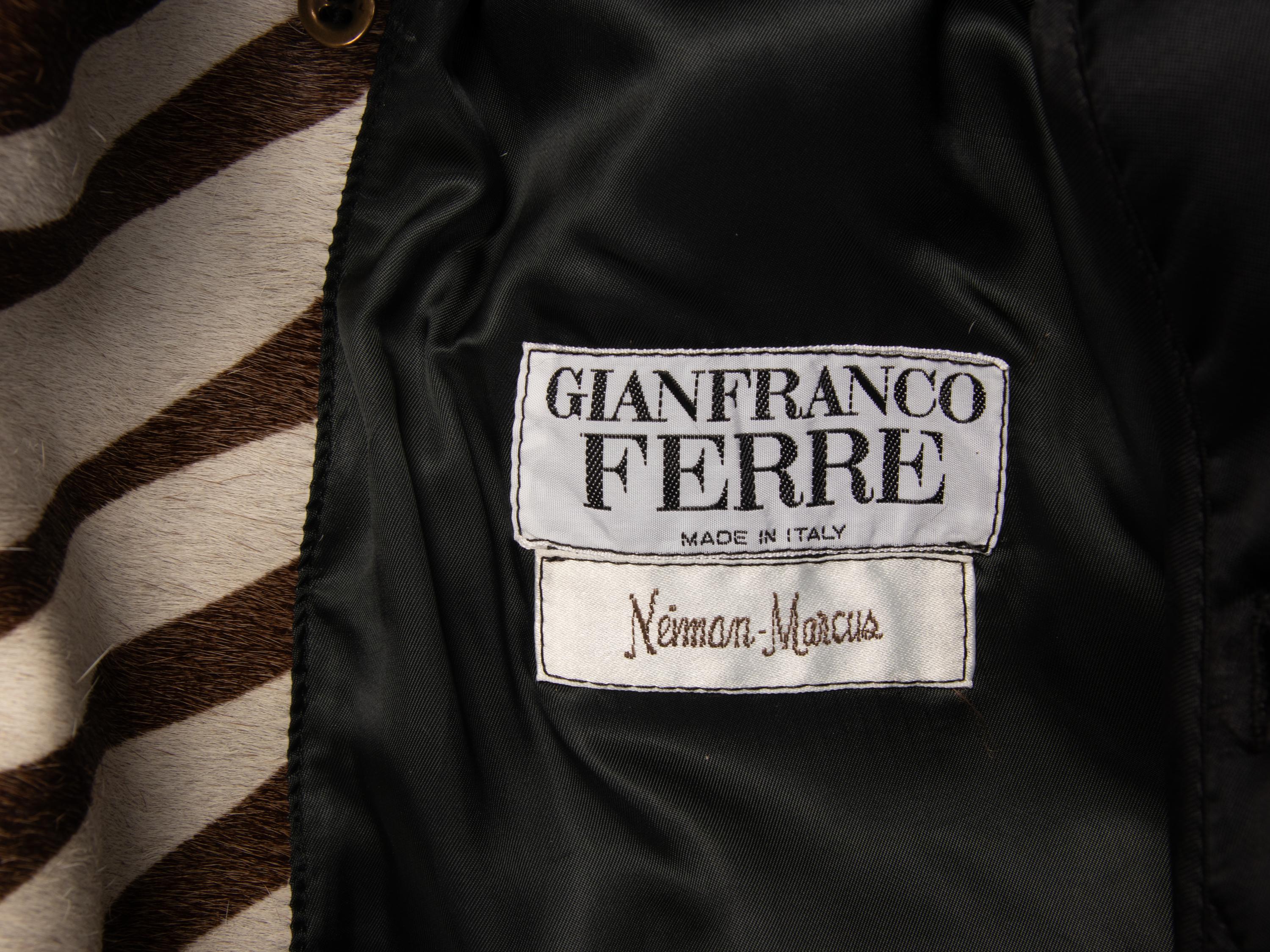 Gianfranco Ferré, Printed Fur Coat