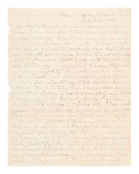 [CIVIL WAR]. Battle of Gettysburg letter penned by a Confederate surgeon. "Near Gettysburg," 4 July 1863.