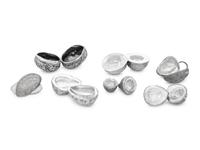 Seven Mexican Silver Bonbonnieres
