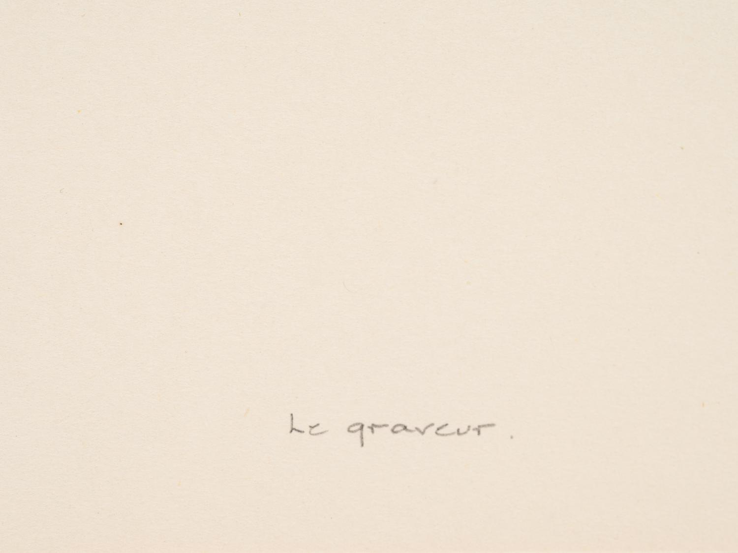 Le Graveur , c. 1930