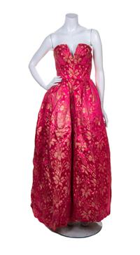 A Sarmi Fuschia Gown,