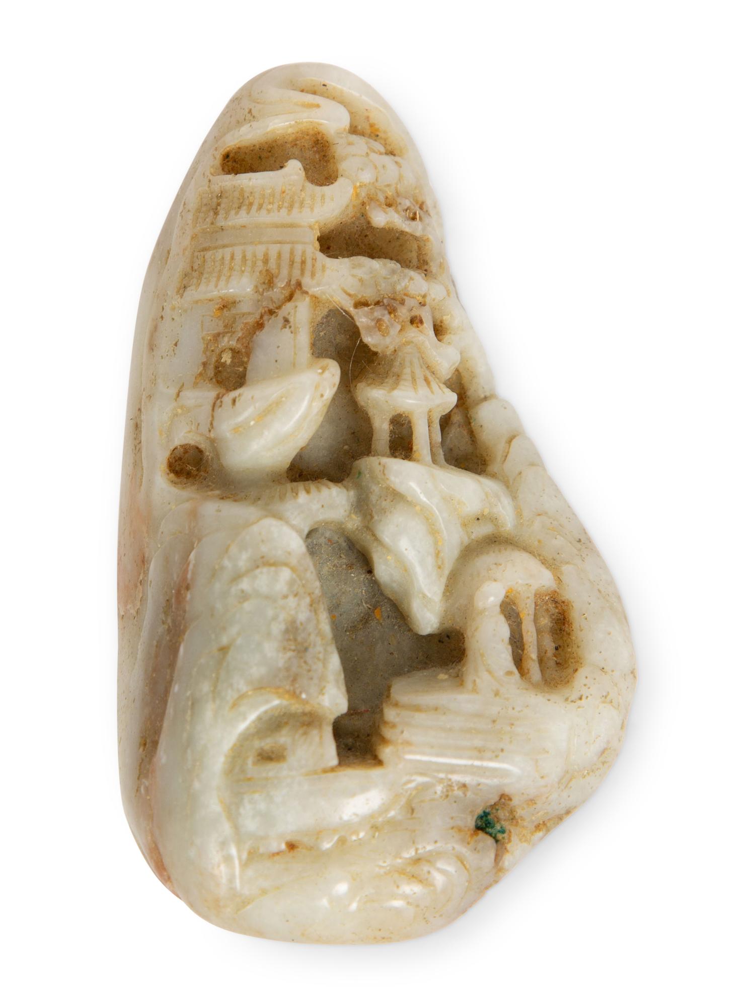 A Collection of Seven Carved Jadeite Figures — 20TH CENTURY