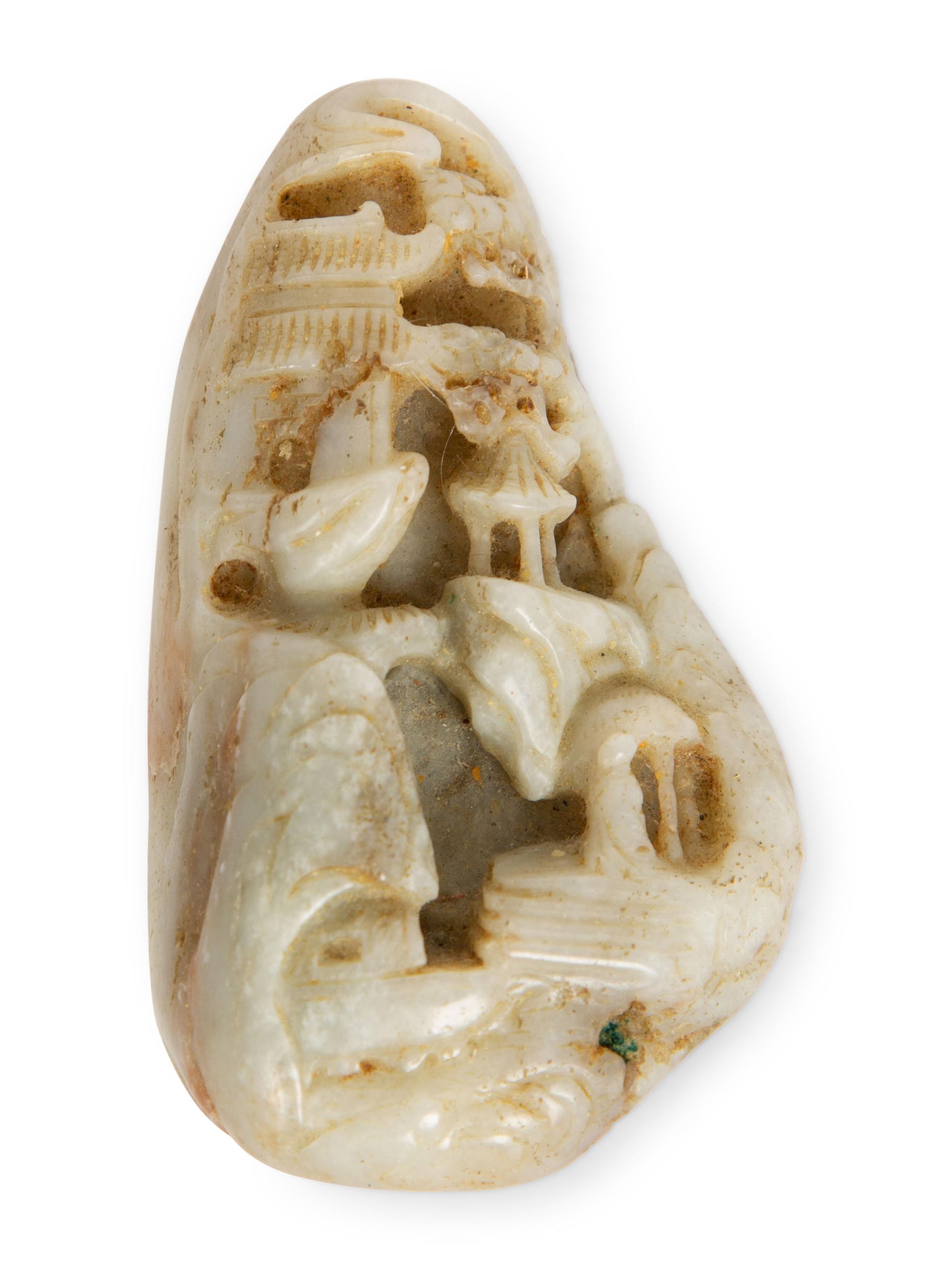 A Collection of Seven Carved Jadeite Figures — 20TH CENTURY