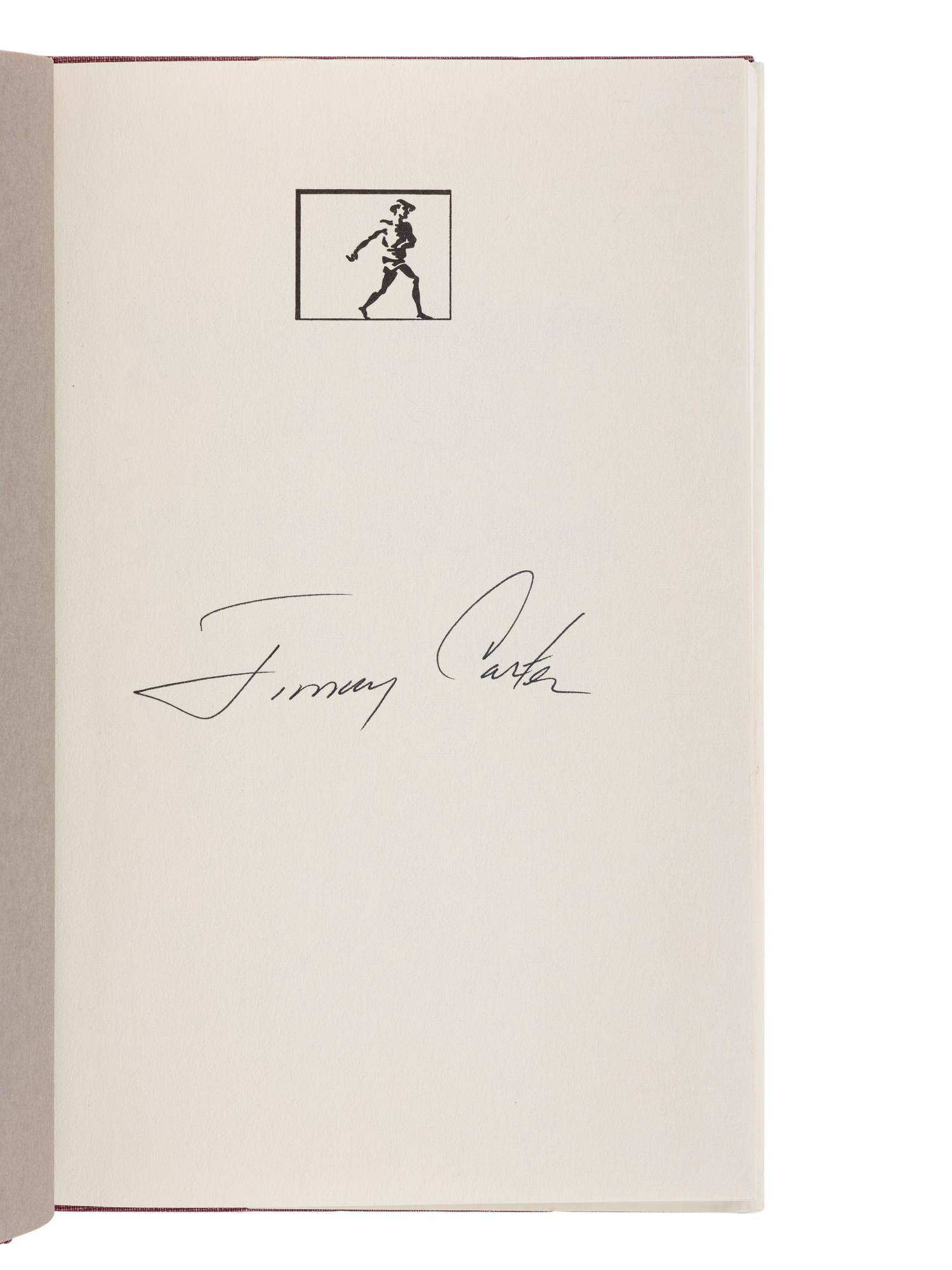 CARTER, Jimmy (b. 1924). A group of 7 FIRST EDITIONS by Carter, ALL SIGNED, comprising: