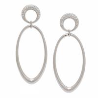 Diamond and White Gold Earrings