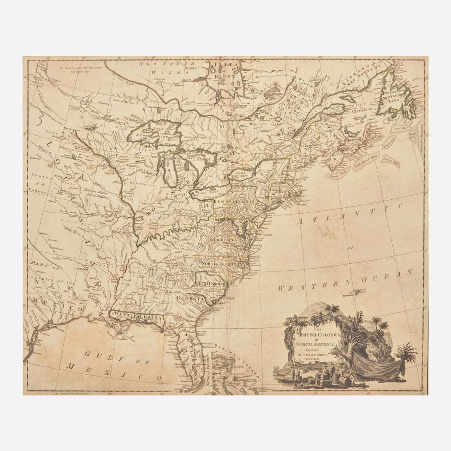 [American Revolution] Faden, William The British Colonies in North America