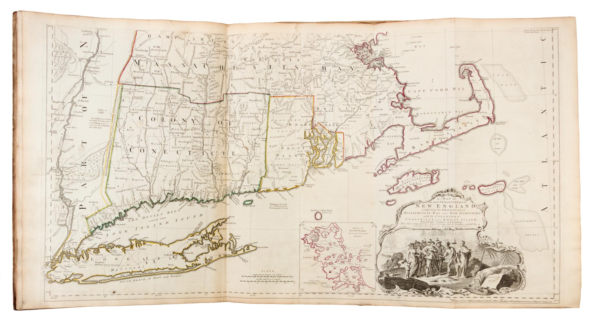 JEFFERYS, Thomas (ca 1719-1771). The American Atlas. London R. Sayer and J. Bennett, 1776.