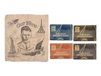 [AVIATION]. 2 Charles Lindbergh textiles. [ With :] Aircraft Identification Friend or Foe?, Parts I-IV