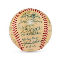 A 1972 World Series Champions Oakland Athletics Team Signed Autograph Baseball (Beckett Authentication Services Letter of Authenticity)