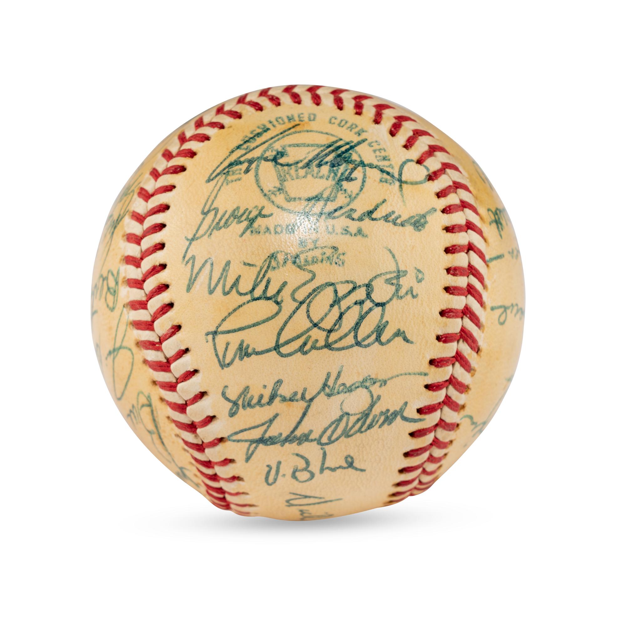 A 1972 World Series Champions Oakland Athletics Team Signed Autograph Baseball (Beckett Authentication Services Letter of Authenticity)