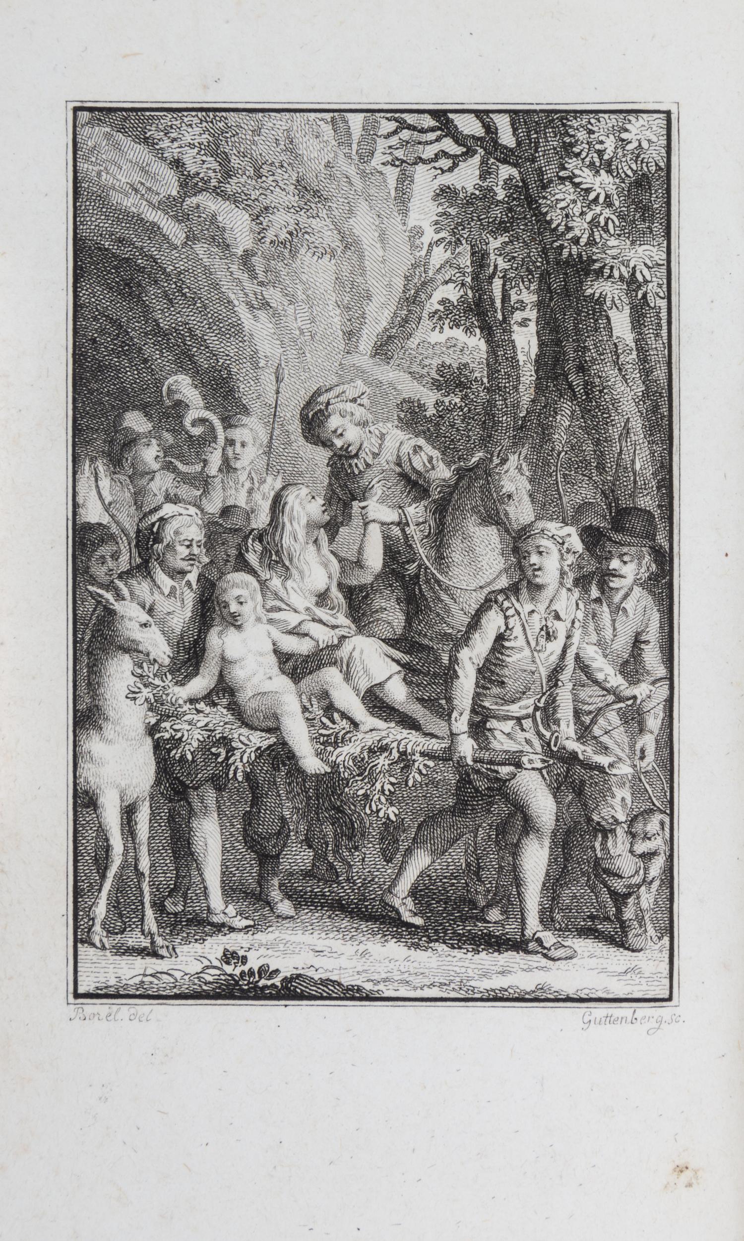 BERQUIN, ARNAUD. Romances, par M. Berquin. Paris, 1788. With 10 fine plates of Borel.