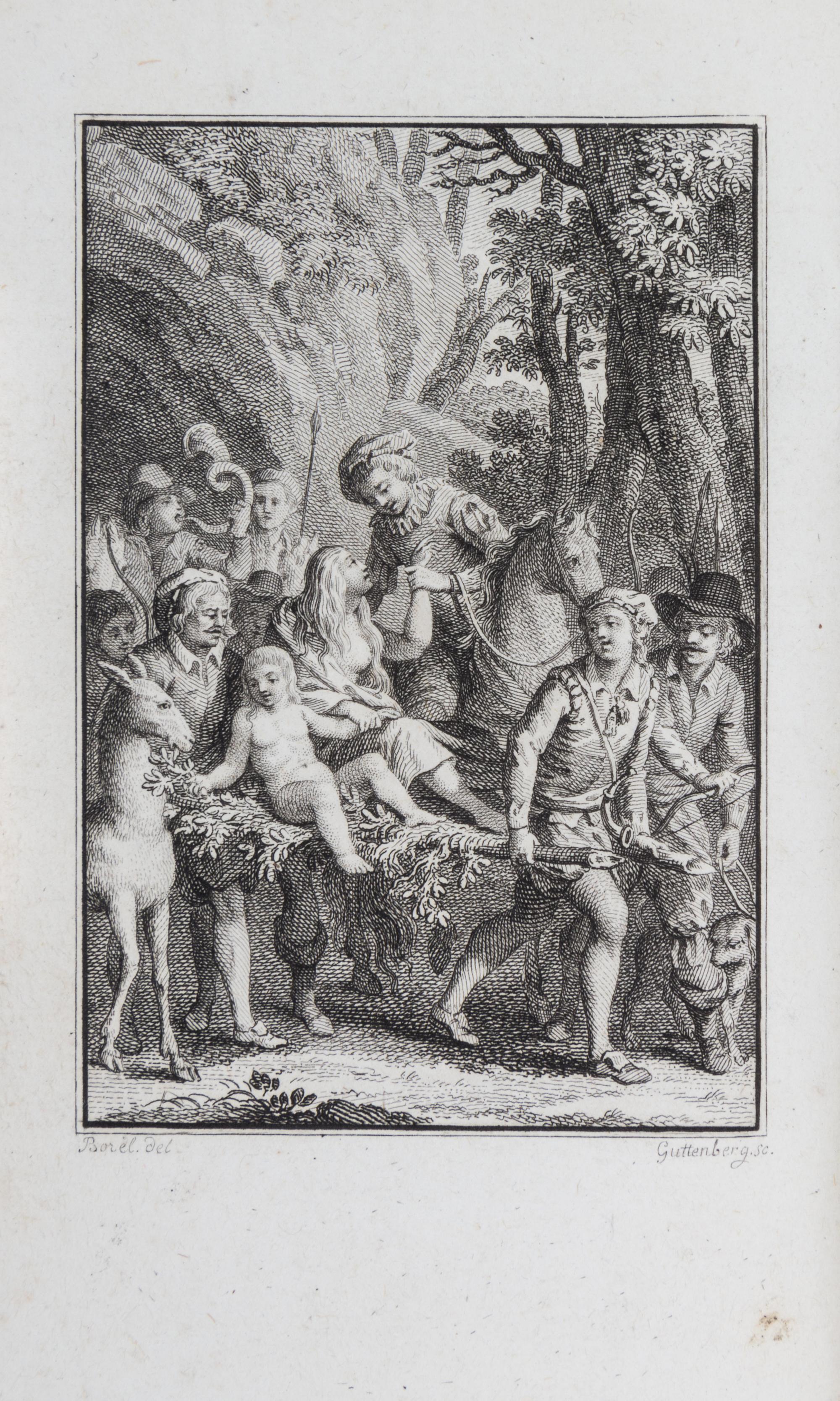 BERQUIN, ARNAUD. Romances, par M. Berquin. Paris, 1788. With 10 fine plates of Borel.