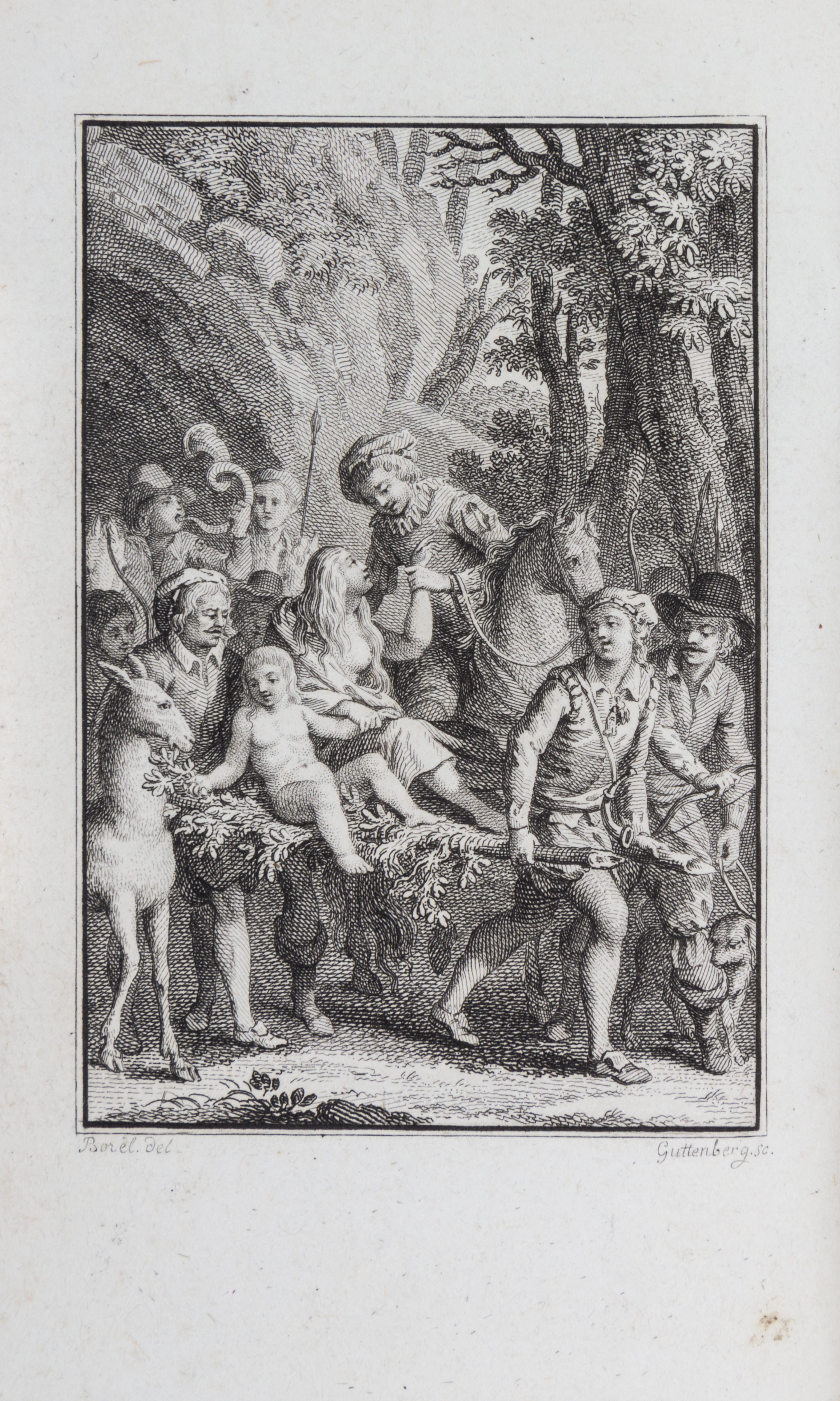 BERQUIN, ARNAUD. Romances, par M. Berquin. Paris, 1788. With 10 fine plates of Borel.