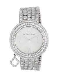 VAN CLEEF & ARPELS, REF. HH47406 WHITE GOLD AND DIAMOND 'CHARMS' WATCH