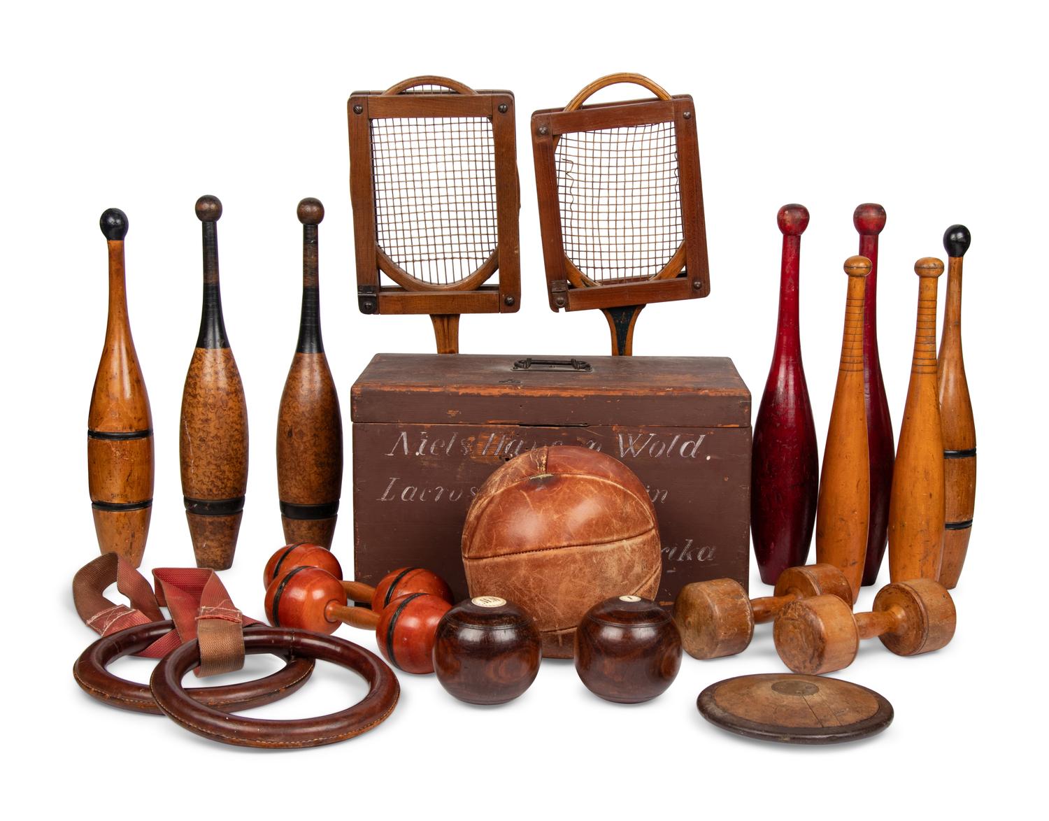 A Collection of Vintage Sporting Equipment