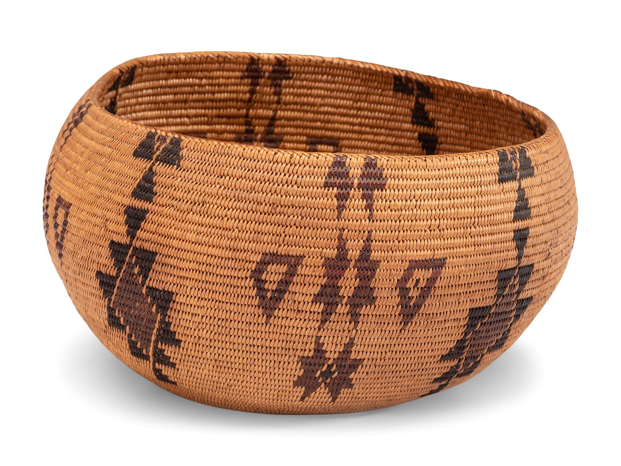 Washo / Shoshone Polychrome Basket