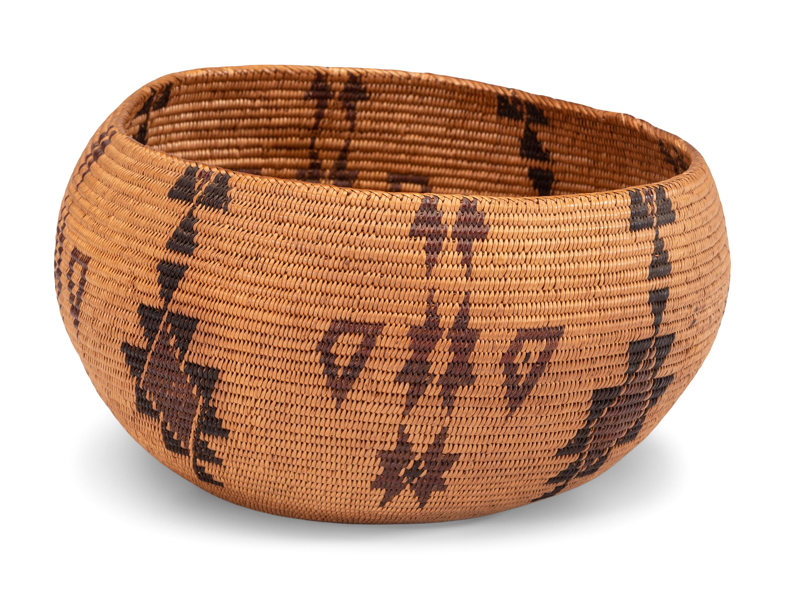 Washo / Shoshone Polychrome Basket
