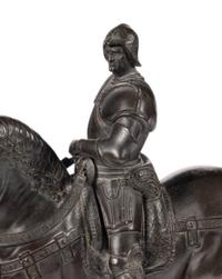 A Continental Bronze Model of the Equestrian Statue of Bartolomeo Colleoni