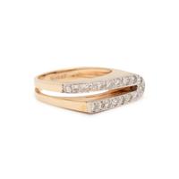 YELLOW GOLD AND DIAMOND RING