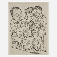 Max Beckmann (German, 1884-1950) The Draftsman in Society (Der Zeichner in Gesellschaft)