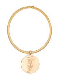 YELLOW GOLD NECKLACE AND DIAMOND PENDANT