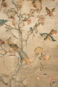 A Pair of Italian Silk and Needlework Panels