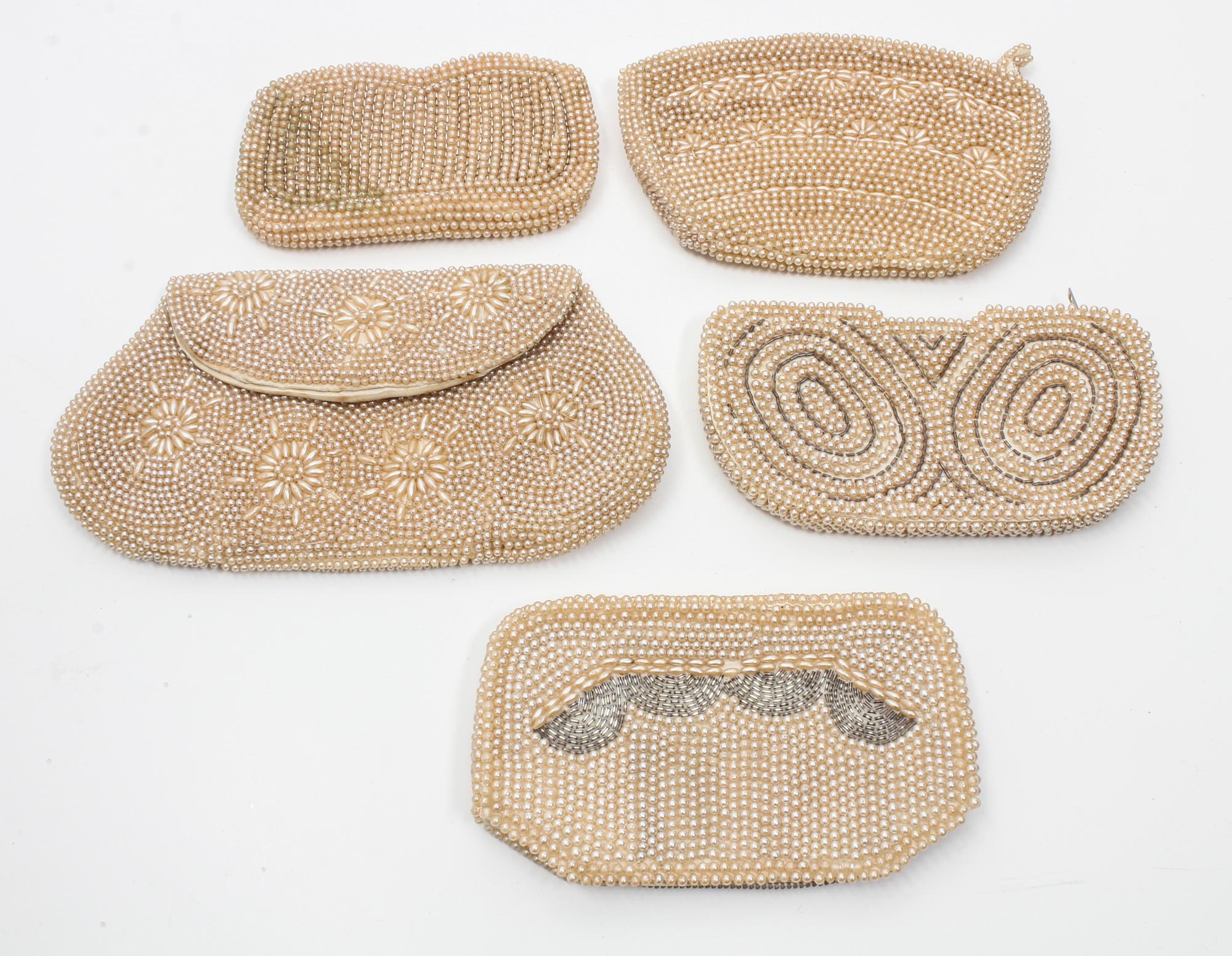 A Collection of Nine Vintage Beaded Handbags Width of widest 7 inches. — FIRST HALF 20TH CENTURY