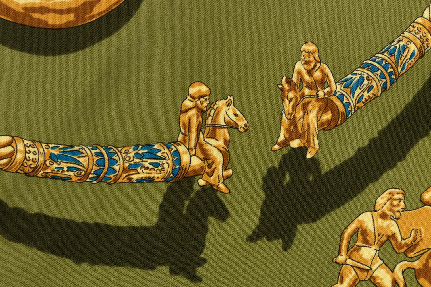 Three Hermès 90cm Silk Scarves