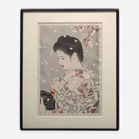 Tatsumi Shimura 志村立美 浮世绘一组四幅 (Japanese b.1907-d.1980)