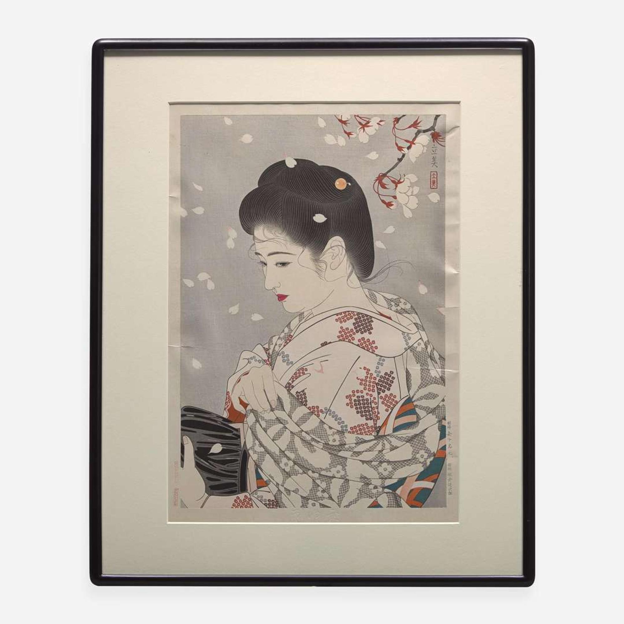 Tatsumi Shimura 志村立美 浮世绘一组四幅 (Japanese b.1907-d.1980)