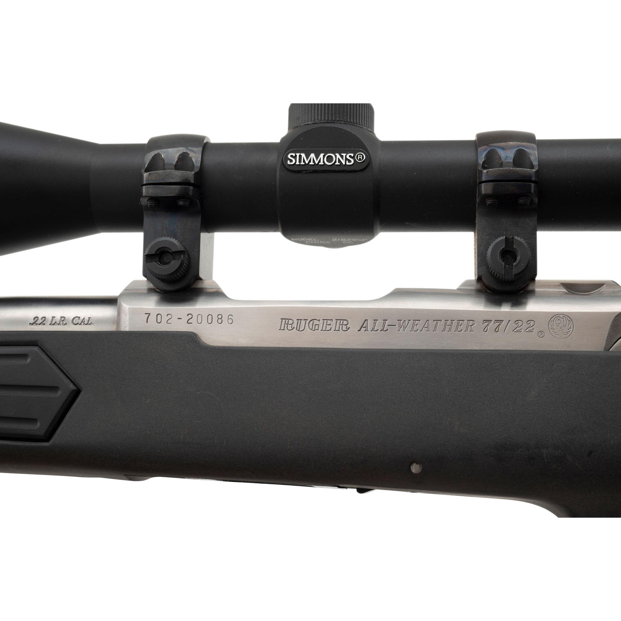*Ruger Model 77/22 All Weather with Scope