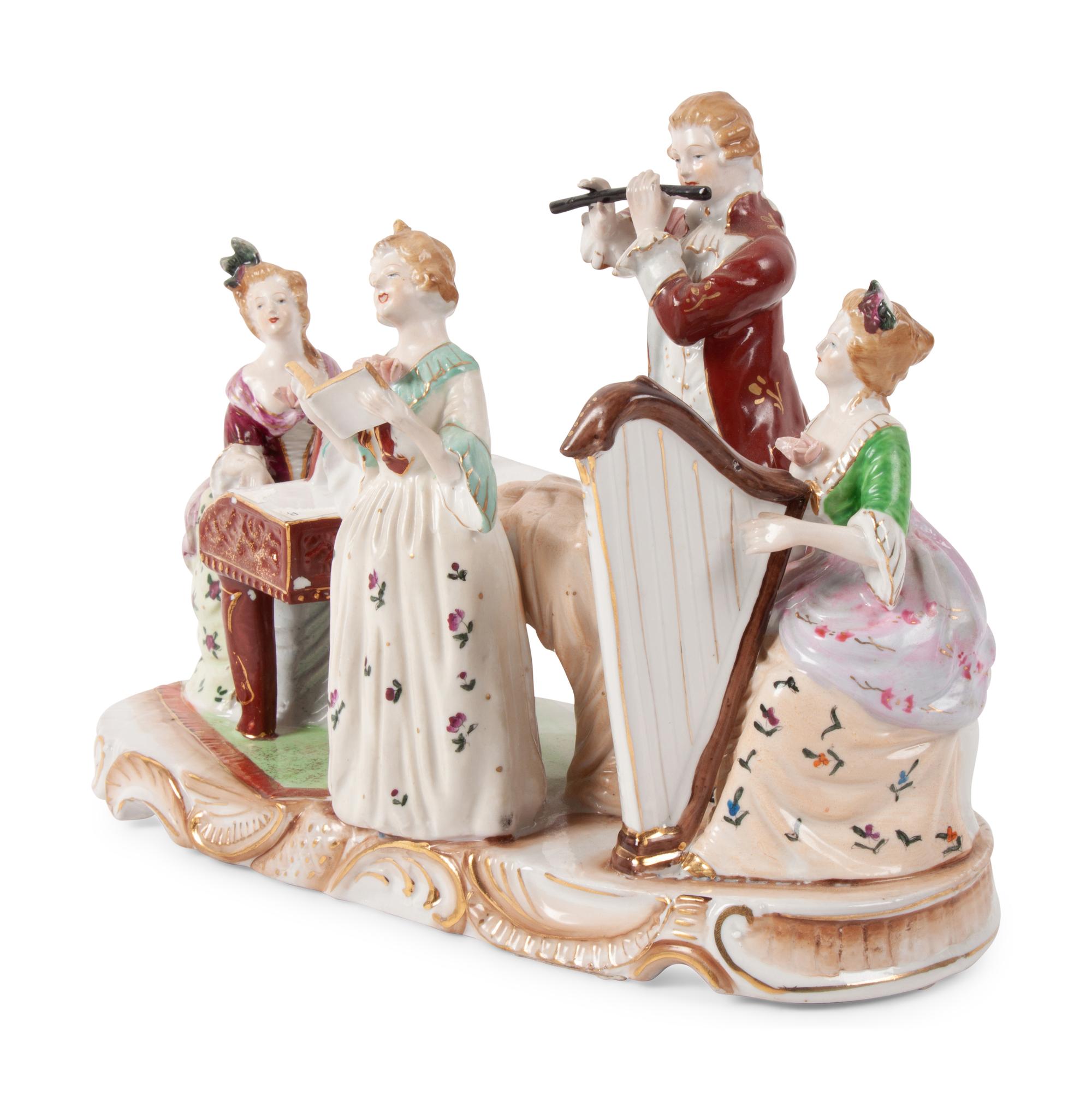 A Pair of Continental Porcelain Figures