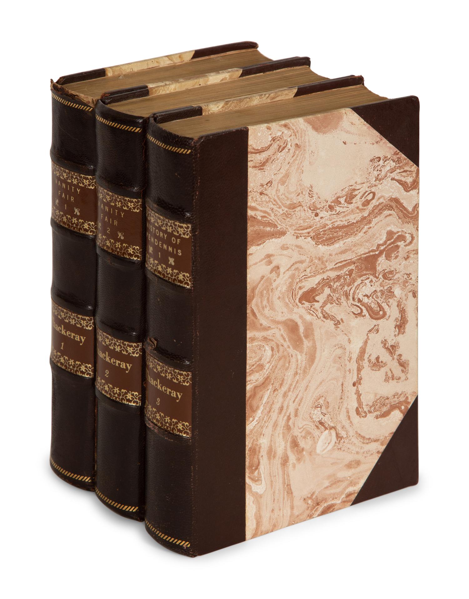 BINDINGS: The Complete Works of William Makepeace Thackery , Centenary Biographical Edition, 26 Volumes