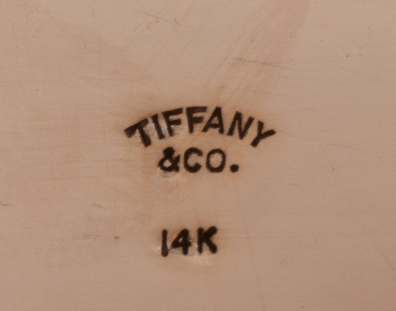 A Tiffany & Co. Gold, Diamond and Ruby Mounted Cigarette Case