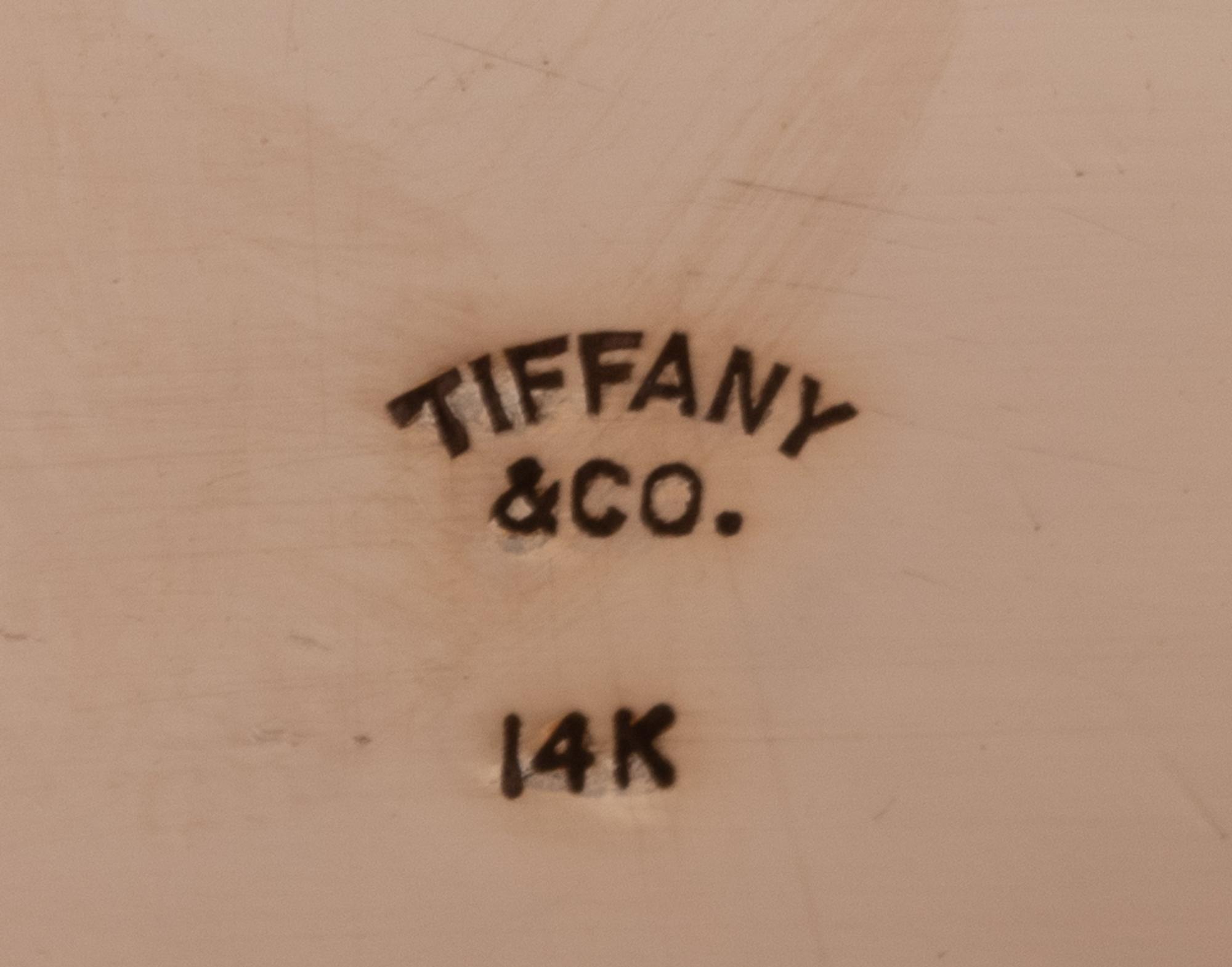 A Tiffany & Co. Gold, Diamond and Ruby Mounted Cigarette Case