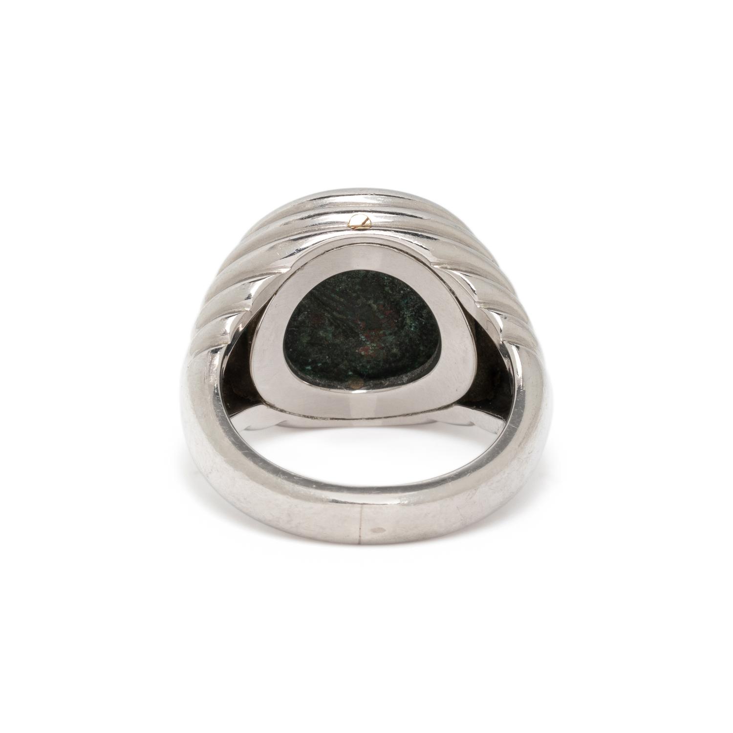 BULGARI, PLATINUM AND COIN 'MONETE' RING