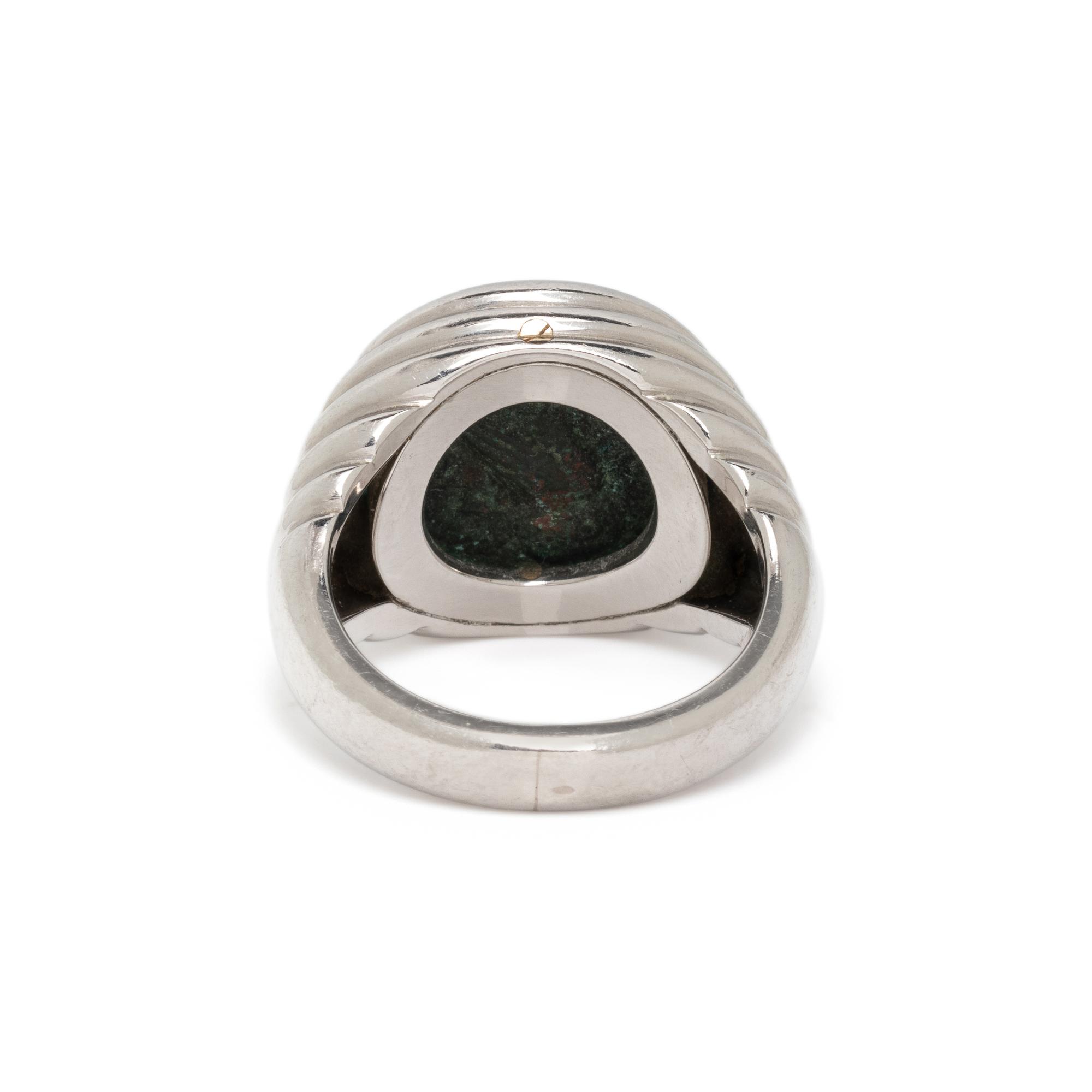 BULGARI, PLATINUM AND COIN 'MONETE' RING