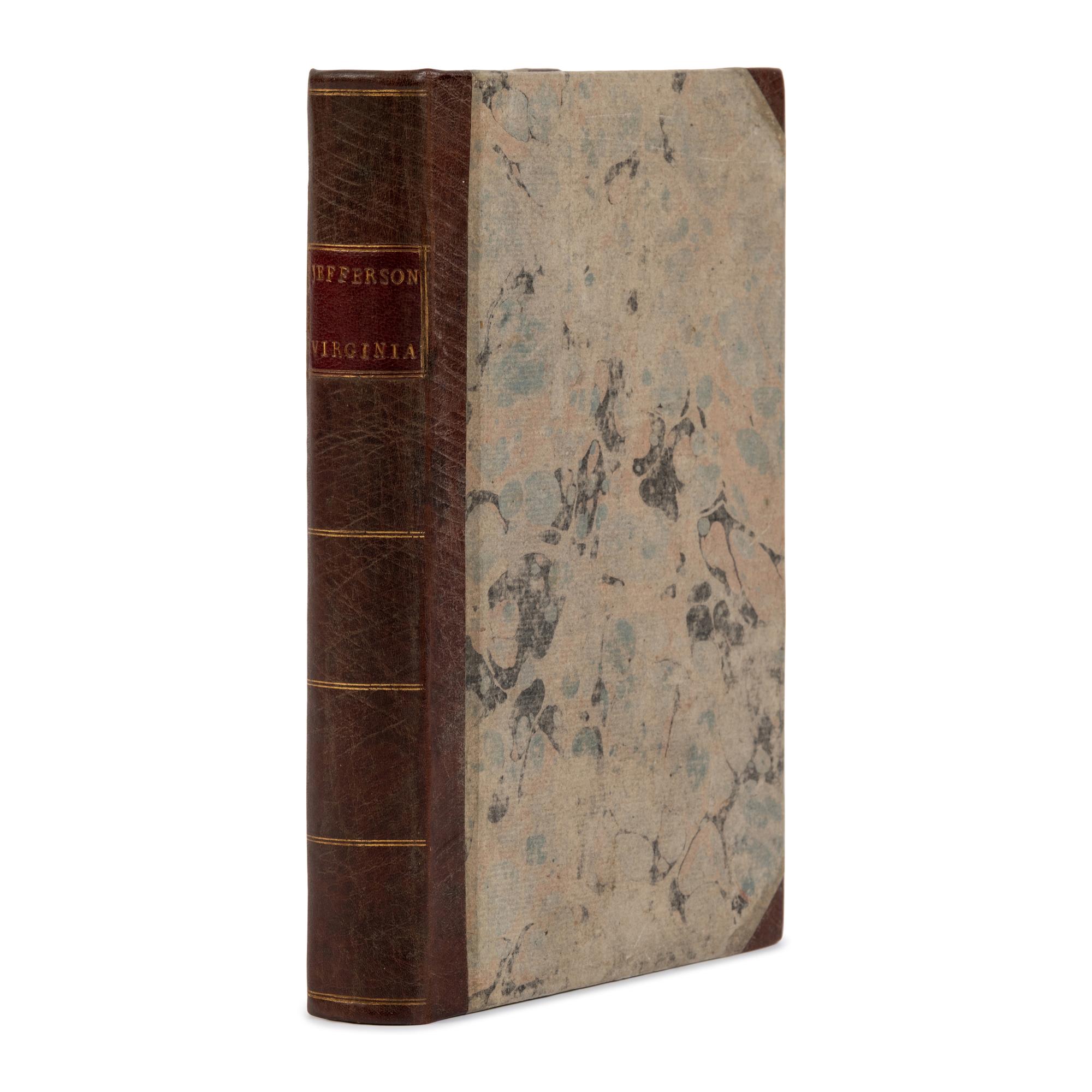 Jefferson, Thomas (1743-1826). Notes on the State of Virginia . London: John Stockdale, 1787.