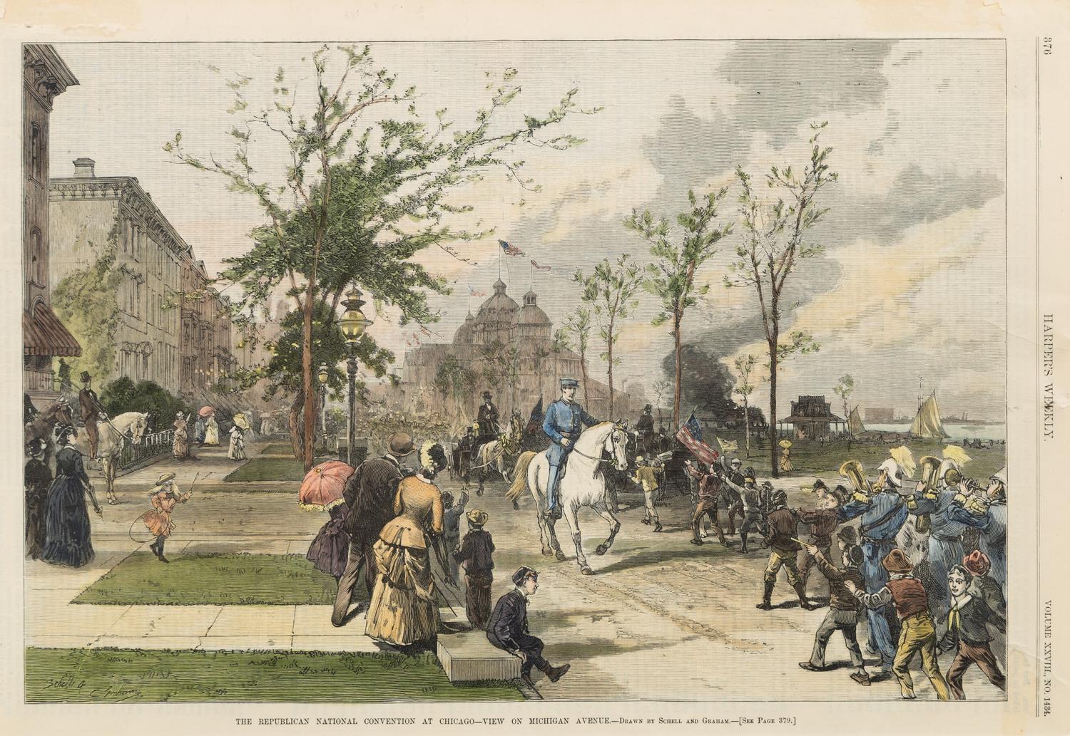 [HARPER'S WEEKLY]. A group of approximately 20 Harper's Weekly steel engravings.