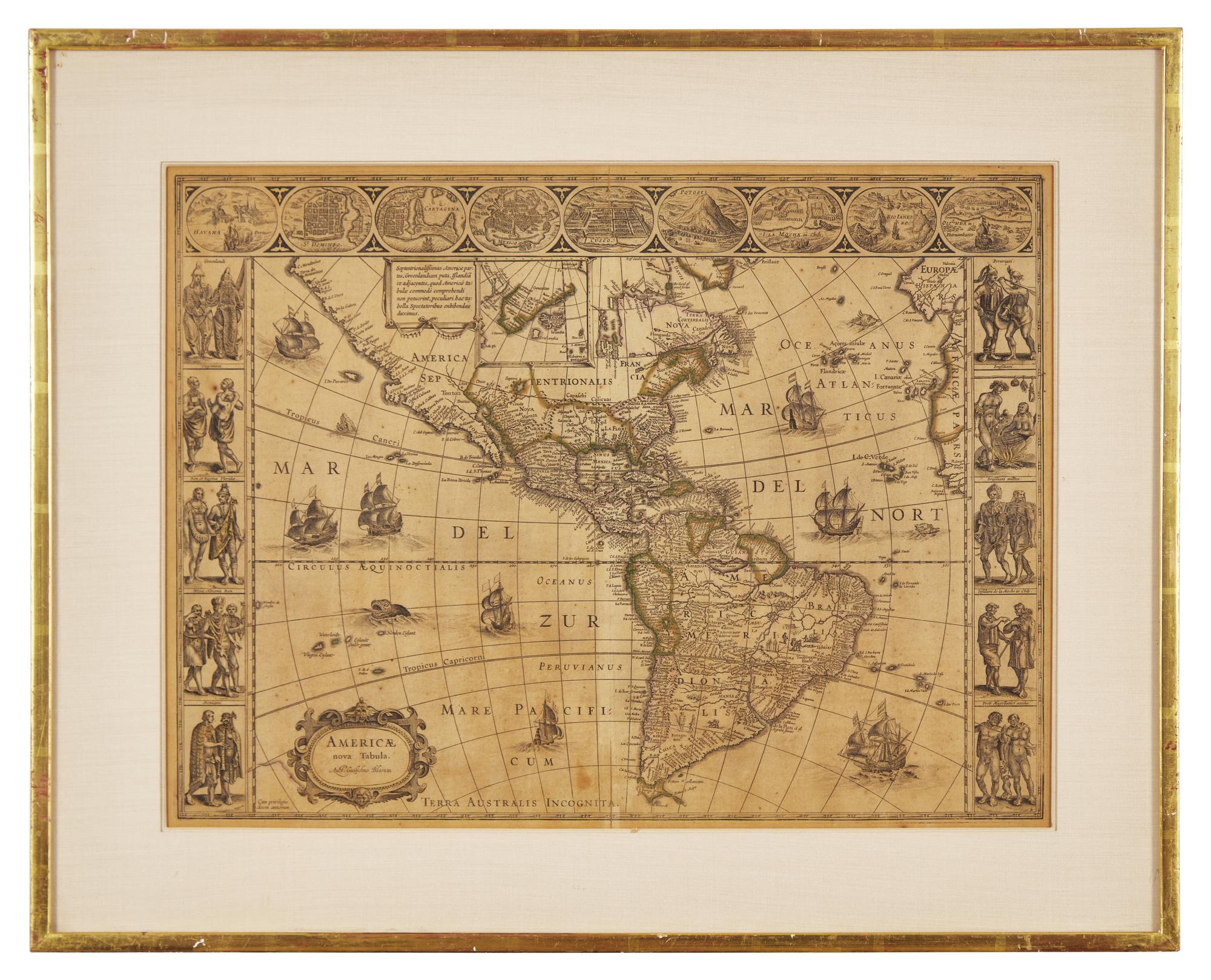 [Maps & Atlases] Blaeu, Willem. Americae nova Tabula