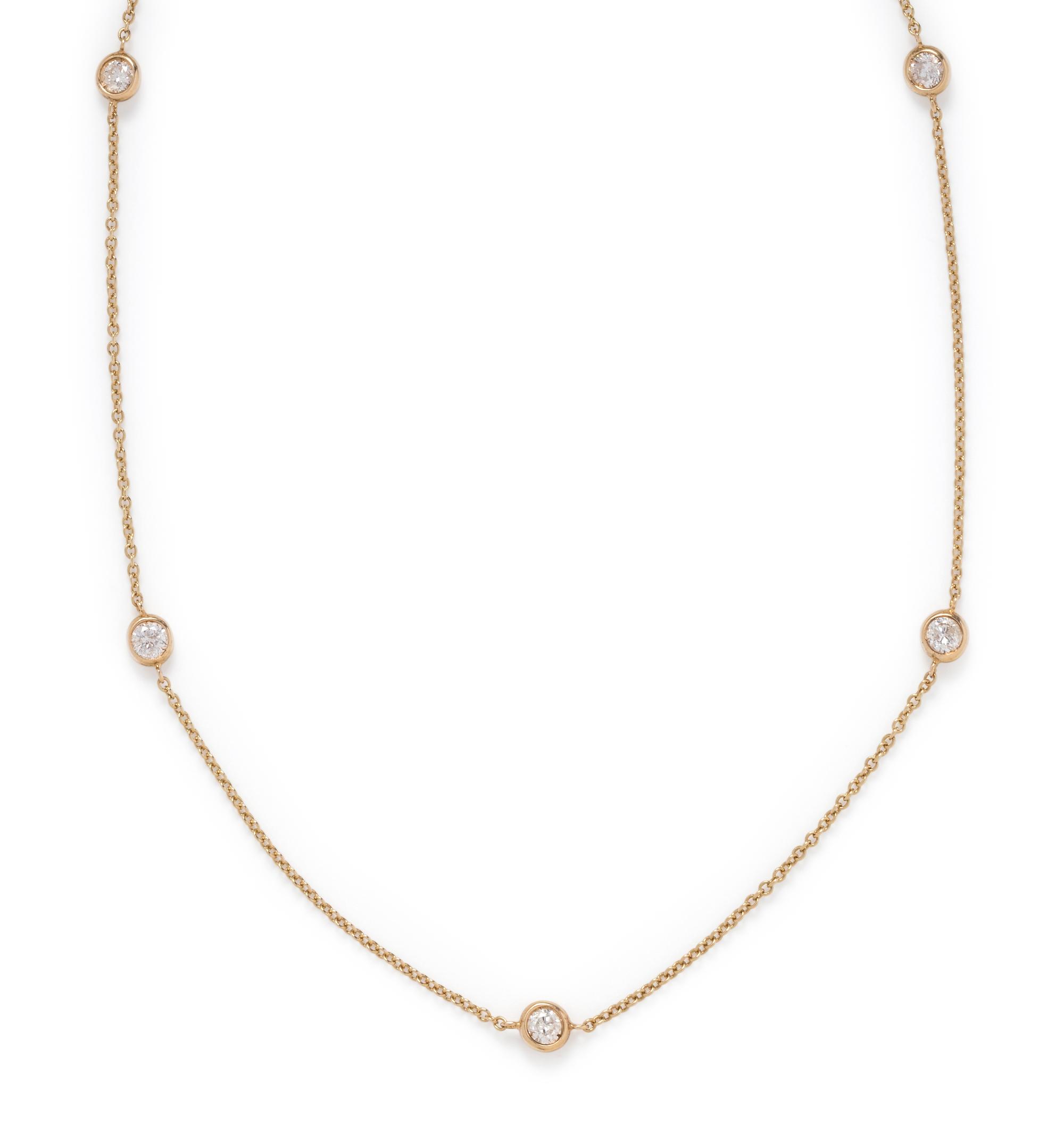 DIAMOND STATION NECKLACE
