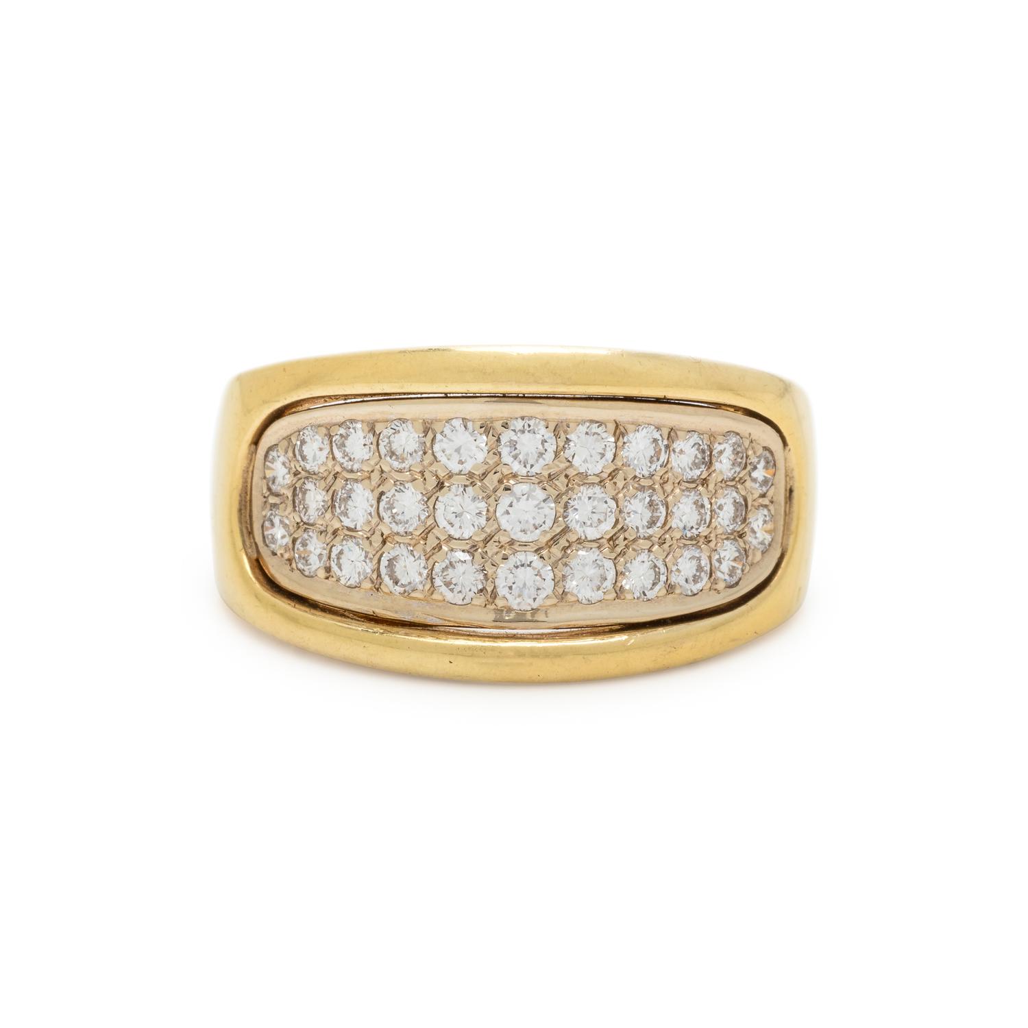 YELLOW GOLD AND DIAMOND RING