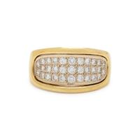 YELLOW GOLD AND DIAMOND RING